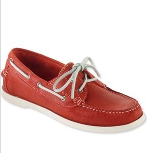 L.L. Bean Boat Shoes (red)